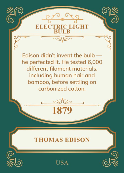 Electric Light Bulb (back)